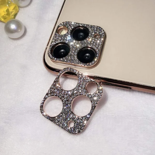 Camera Lens Protector For iPhone 13 Pro/13 Pro Max- Glitter Gold